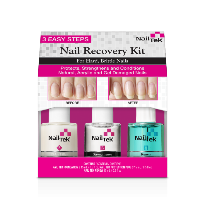 Front view of NailTek's Daily Nail Therapy Repair kit.
