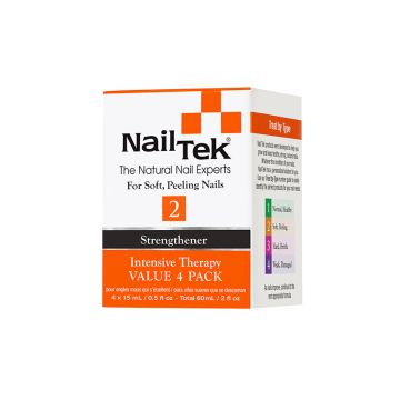 Nail Tek Intensive Therapy 2 Pro Pack retail box packaging slightly turned to face its right printed with product description