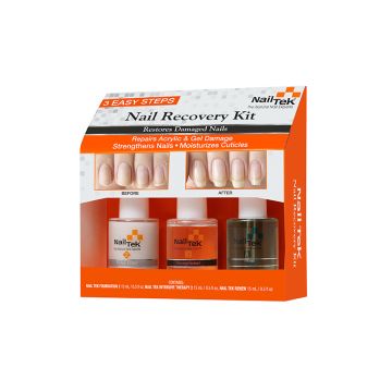 Nail Tek Restore Damaged Nails Kit - Intensive Therapy 2, Foundation 2, Renew - 3/0.5 oz